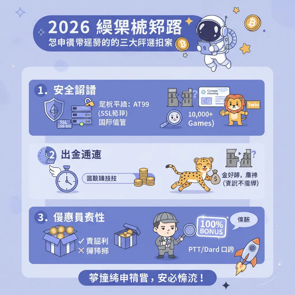 2026年娛樂城實測評比：安全、出金速度與優惠全攻略