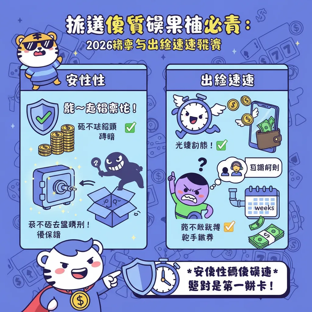 挑選優質娛樂城必看：安全性與出金速度評測