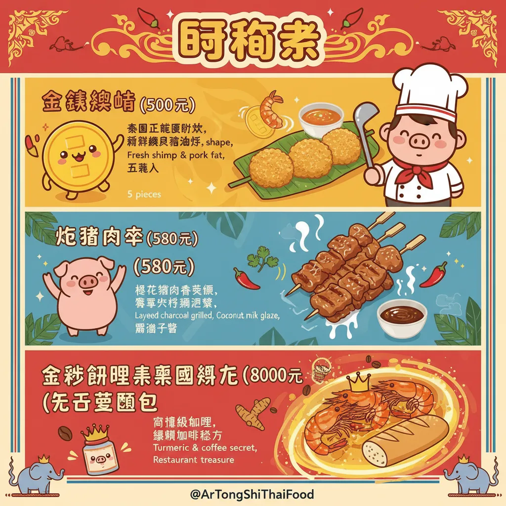 必點招牌菜色全解析：從金錢蝦餅到金沙咖哩泰國蝦